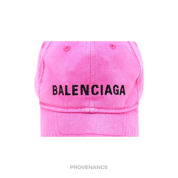 🔴 Balenciaga Embroidered Logo Cap - Washed Pink - Picture 7 of 11